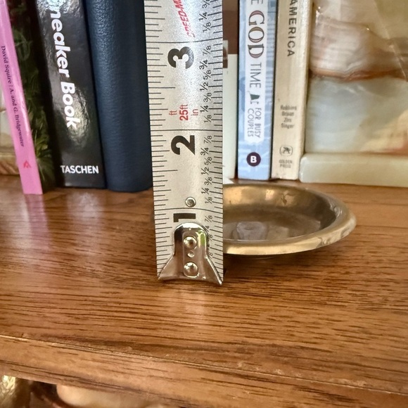 Vintage Small Bras Dish 3” Diameter Decorative Catch All - Picture 6 of 7